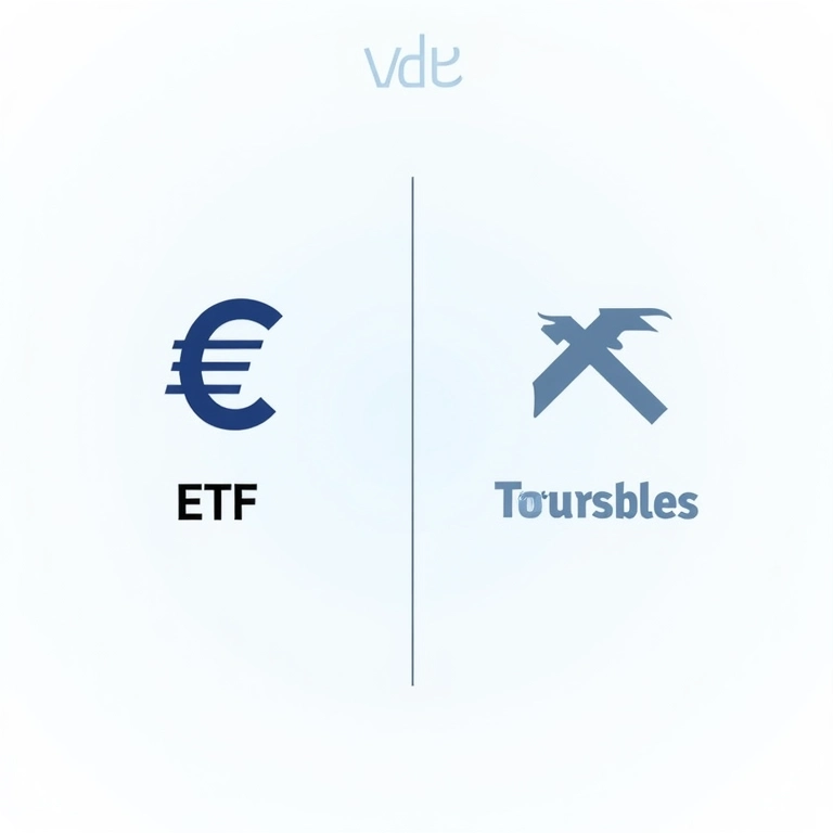 Comparativo visual entre ETF de renda fixa e fundo de renda fixa.