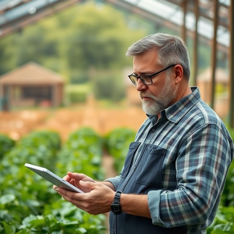 Empresário avalia impacto de mudanças nos custos no ponto de equilíbrio em tablet.