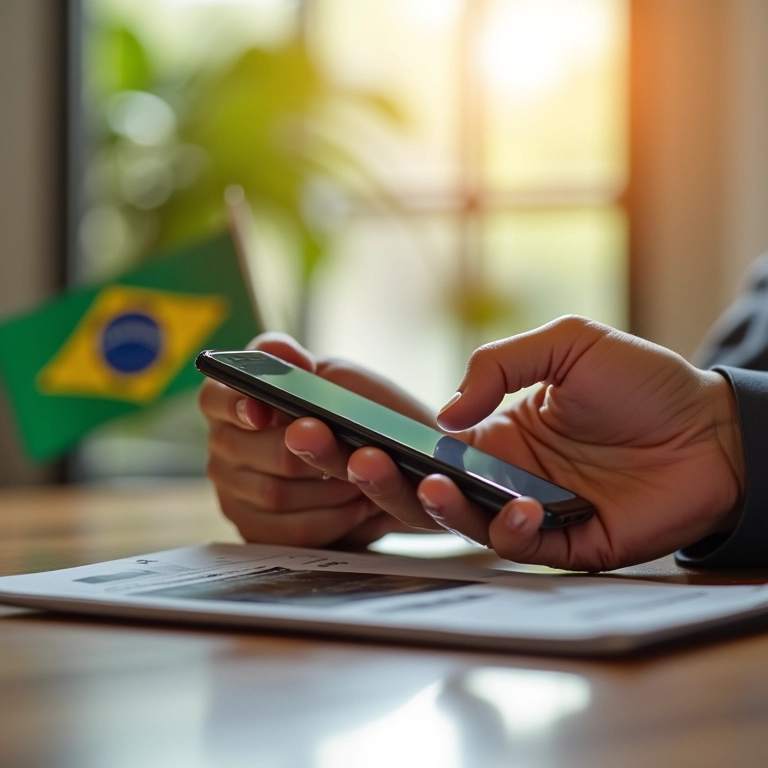 Pagamento do DAS do MEI via smartphone, representando contribuição ao INSS.