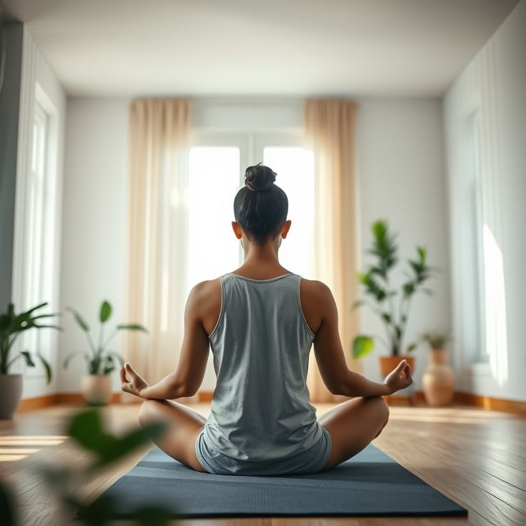 Pessoa meditando para aumentar a autoconsciência e promover a inclusão.