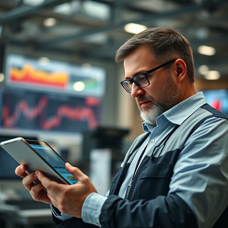 Trader verificando recursos de segurança da plataforma.
