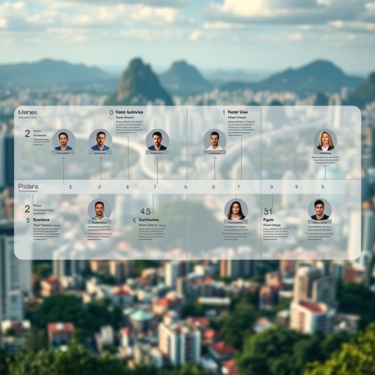 Visualização do mapa da jornada do cliente com perfis diversos.