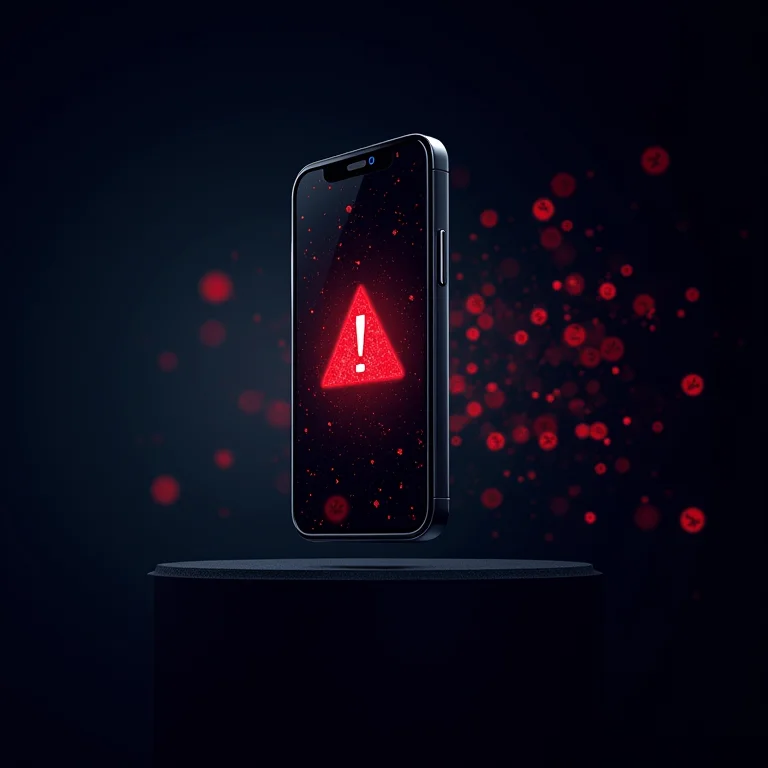 Alerta de malware em aplicativo bancário no celular