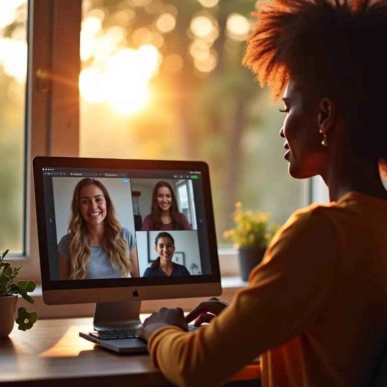 Aplicação prática da CNV em reuniões online.