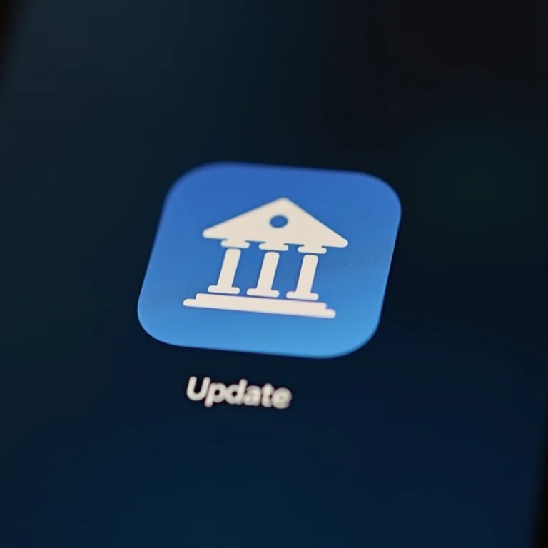 Aplicativo bancário desatualizado precisando de atualização