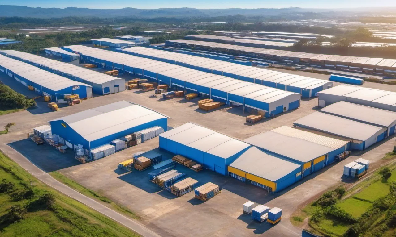 Armazéns da Amazon no Brasil, gigante do e-commerce.