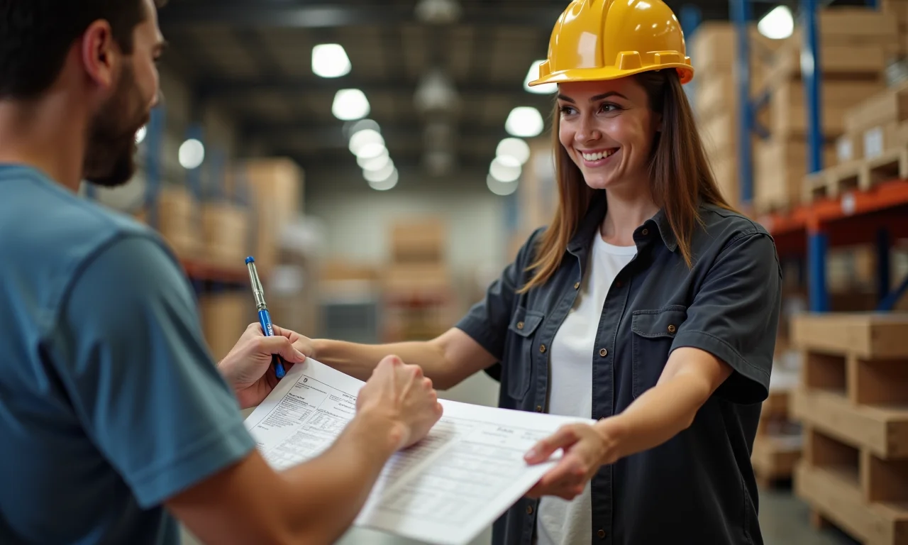 Atendimento personalizado ao cliente em uma loja de material de construção.