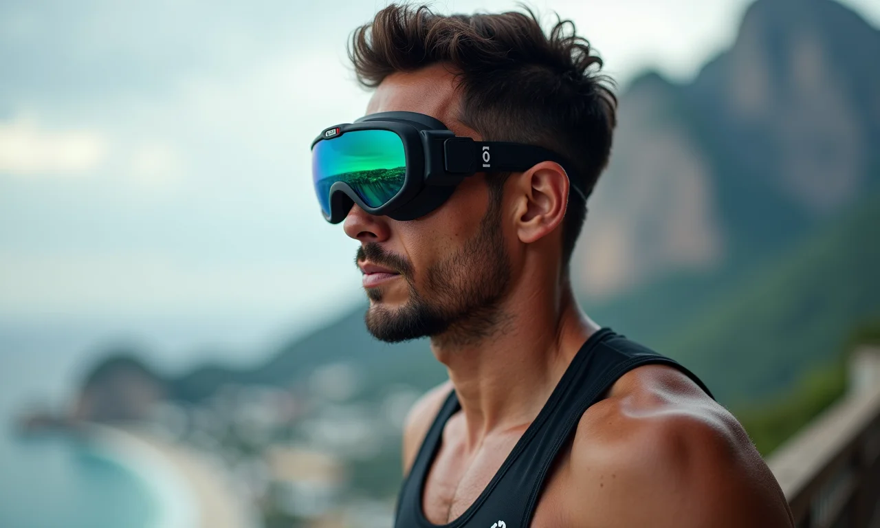 Atleta no Rio usa wearable para monitorar desempenho.
