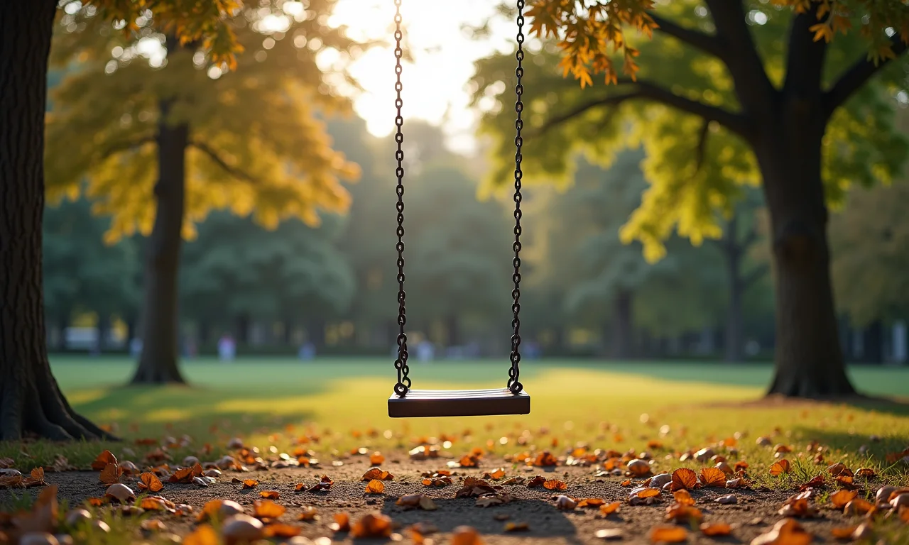 Balanço vazio em um parque, simbolizando a falta de visão do Yahoo em relação às redes sociais.