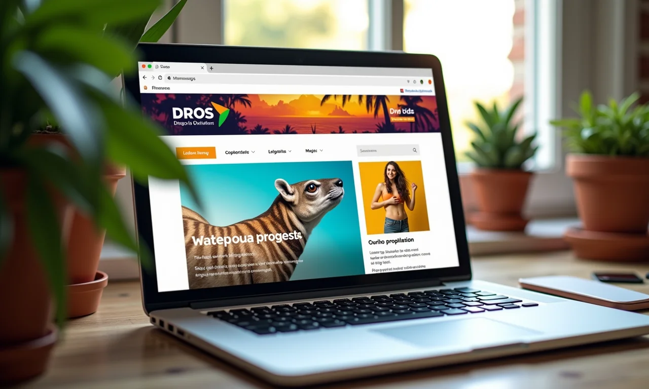 Blog com design vibrante e conteúdo relevante.