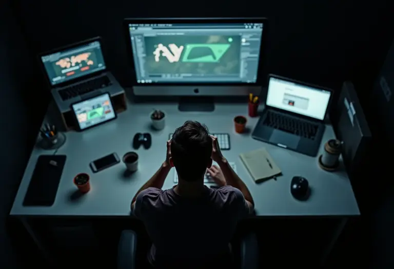 Campanha de remarketing ineficaz exibida em diversas telas