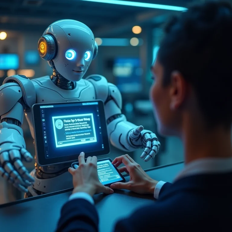 Chatbot auxiliando cliente.