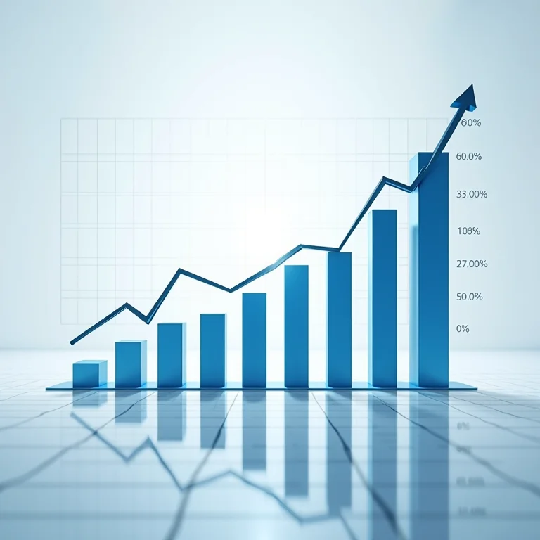 Comparação de gráficos financeiros de empresas do mesmo setor.