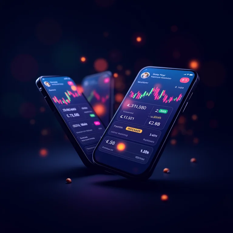 Comparativo de taxas de câmbio em aplicativos de celular.