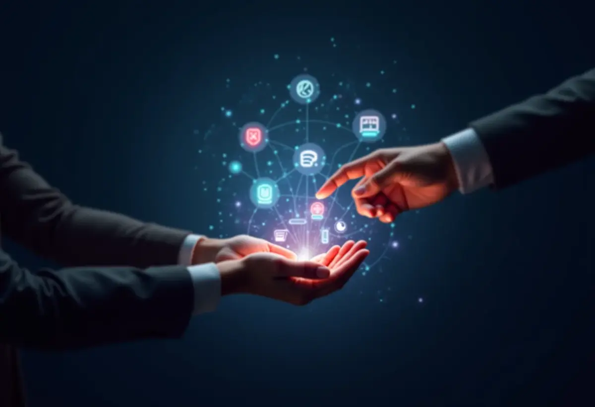 Conceito visual de diversos marketplaces online