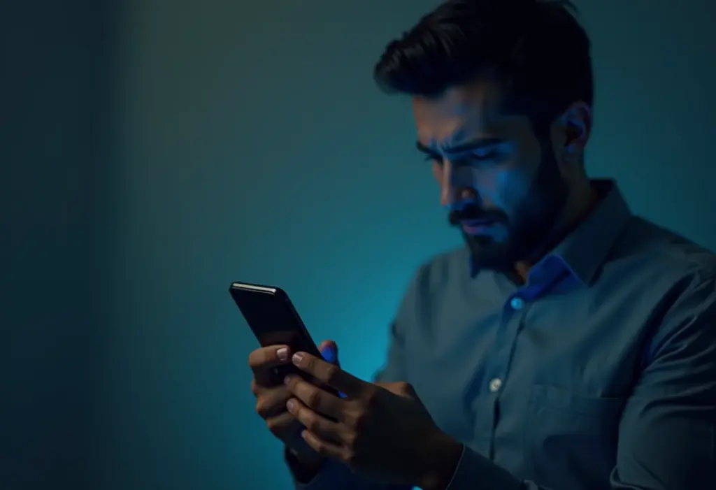 Conceito visual de vulnerabilidade bancária online