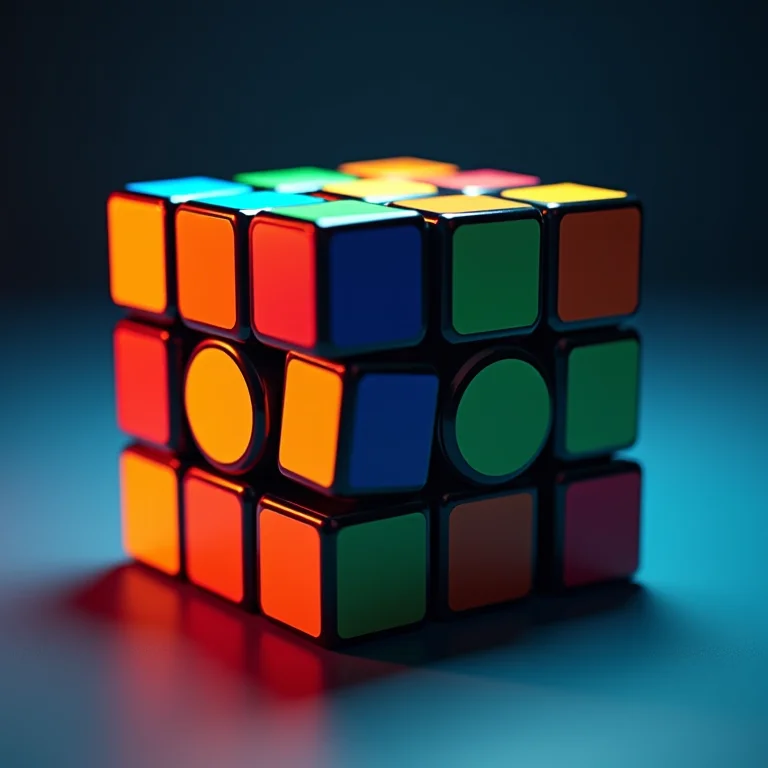 Cubo mágico parcialmente resolvido, representando a complexidade dos problemas.