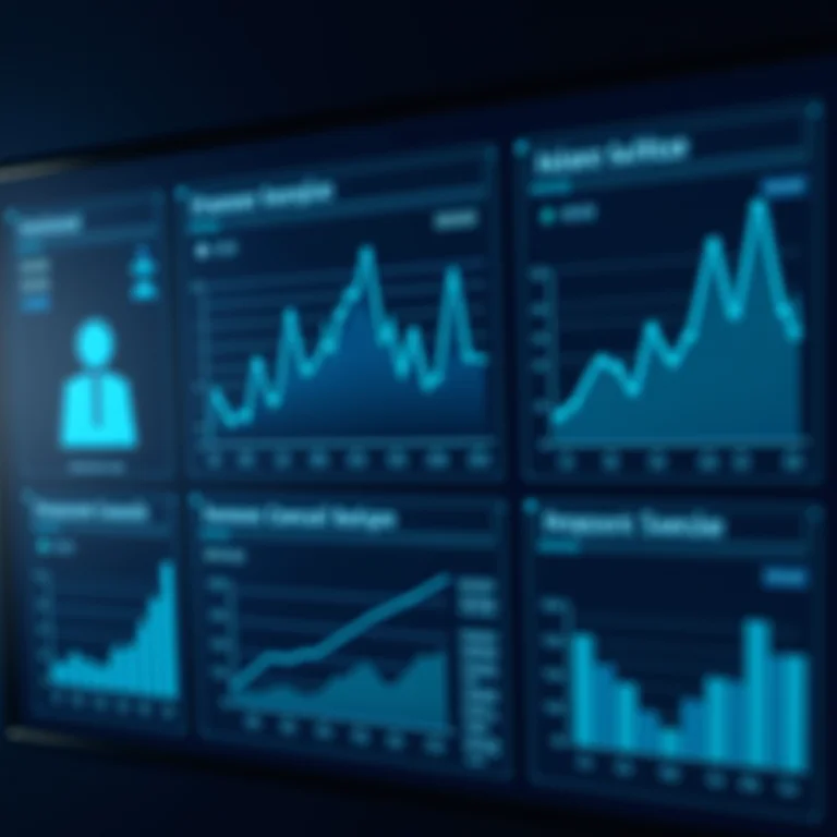 Dashboard digital mostrando otimização de processos internos