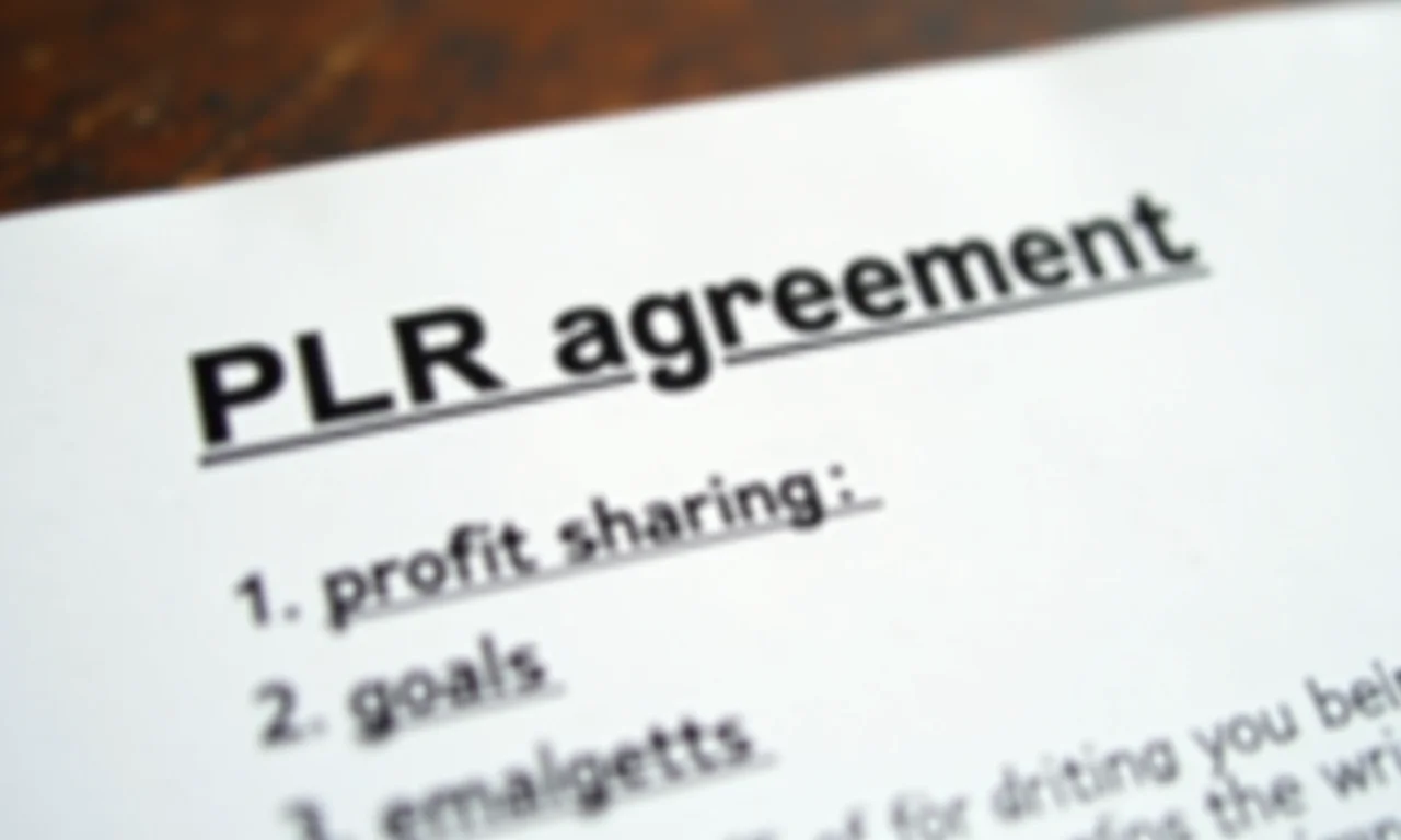 Detalhe de um contrato de PLR com foco nos termos principais.