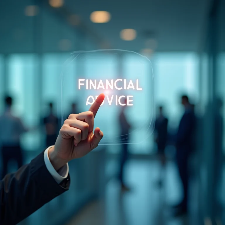 Dica de especialista financeiro escrita em quadro de vidro