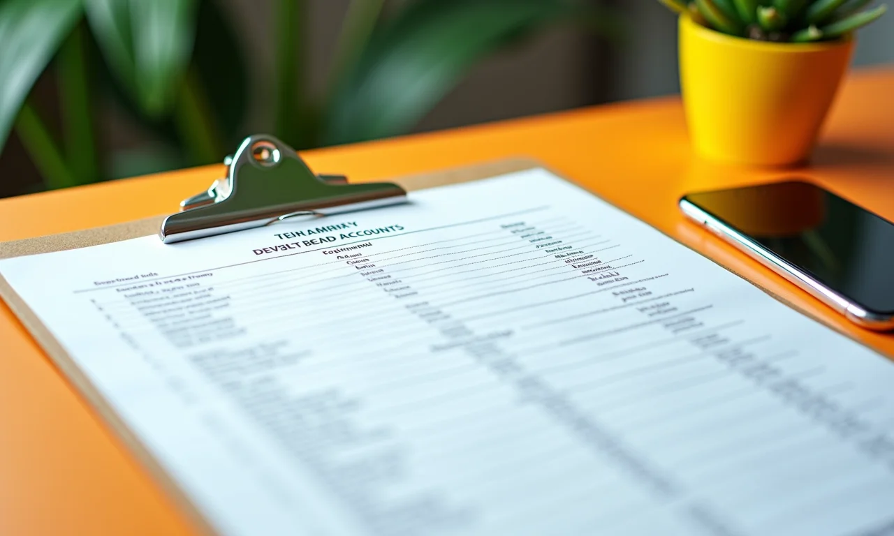 Documento detalhado com lista de contas digitais e instruções.