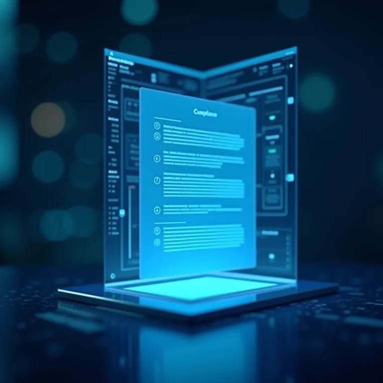 Documento digital com protocolos de segurança e listas de conformidade