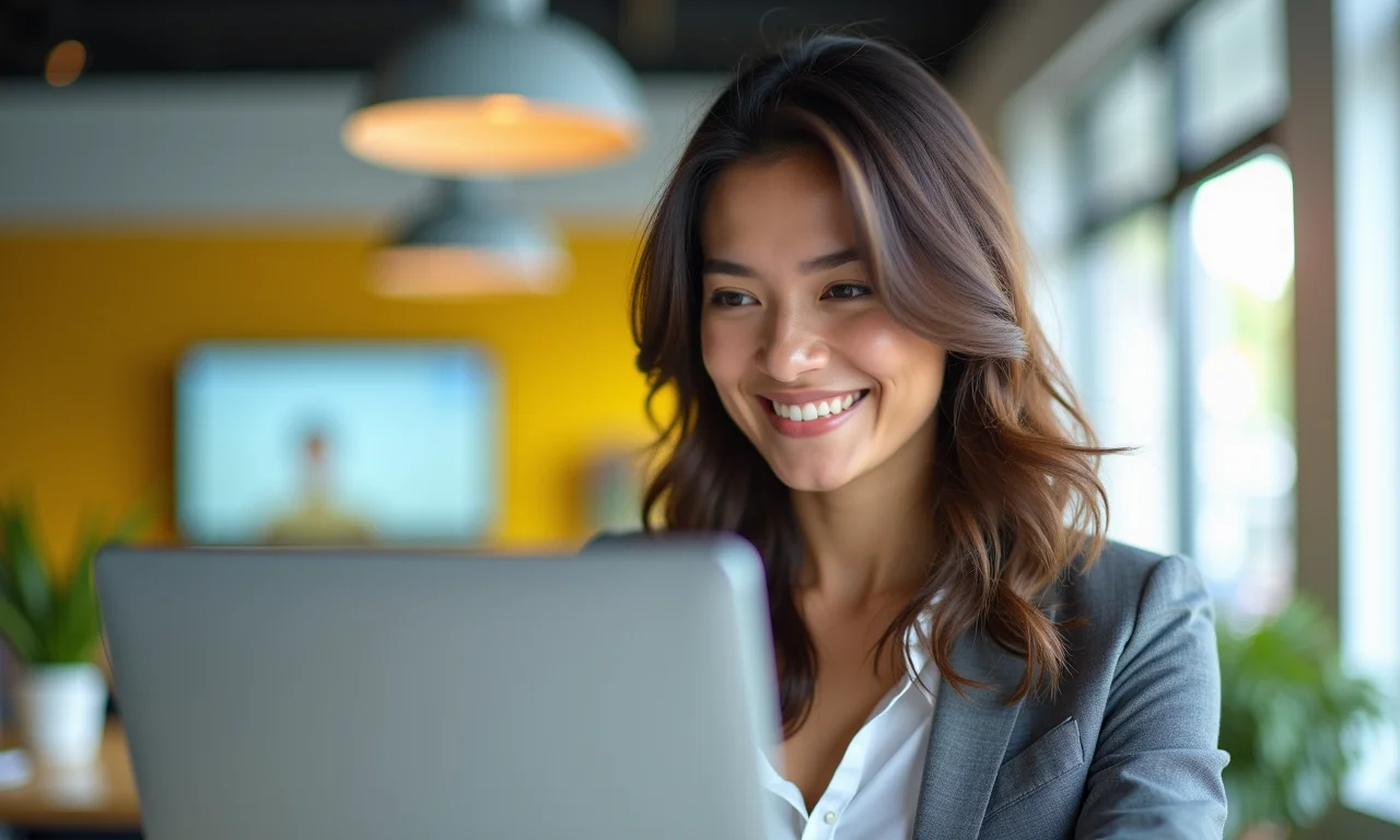 Empresária atualizando seus dados cadastrais do MEI online.