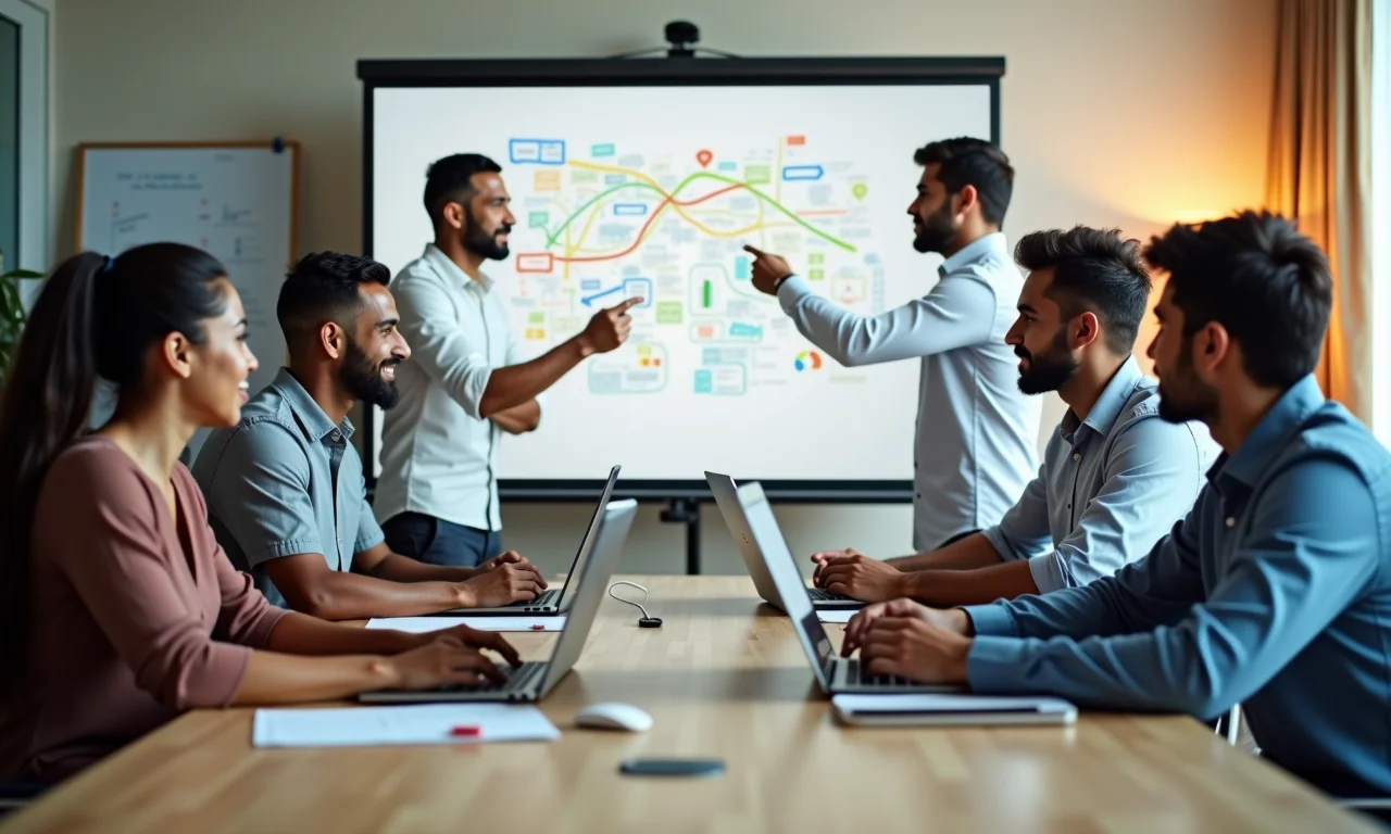 Empresários brasileiros diversos se adaptando a mudanças no mercado, representando capacidade de adaptação.