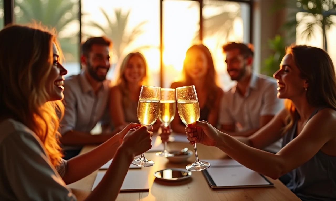 Equipe celebrando sucesso de lançamento de produto após Customer Development.