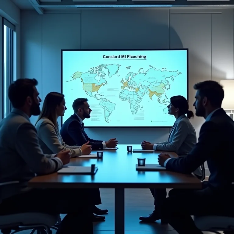 Equipe executiva implementando design de serviços