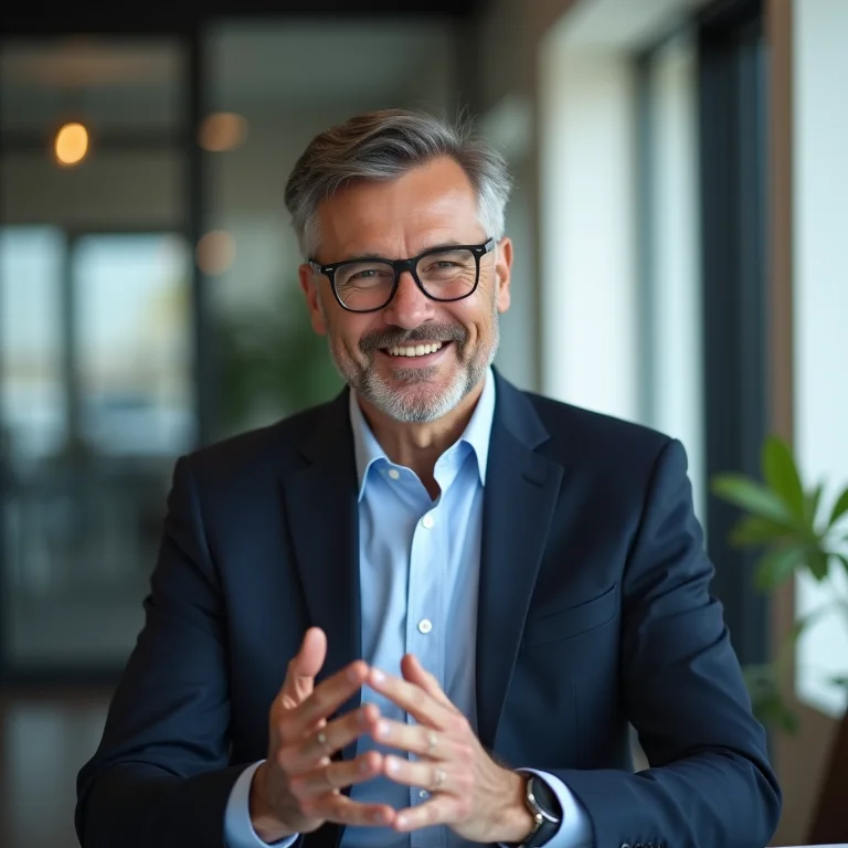 Especialista financeiro dando dicas de investimento.