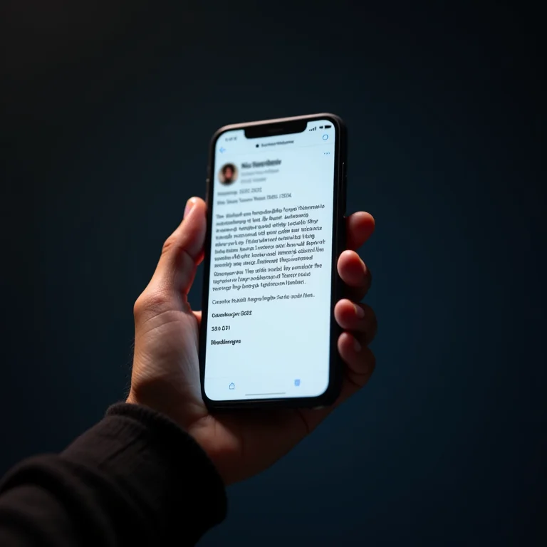 Exemplo visual de phishing bancário em smartphone