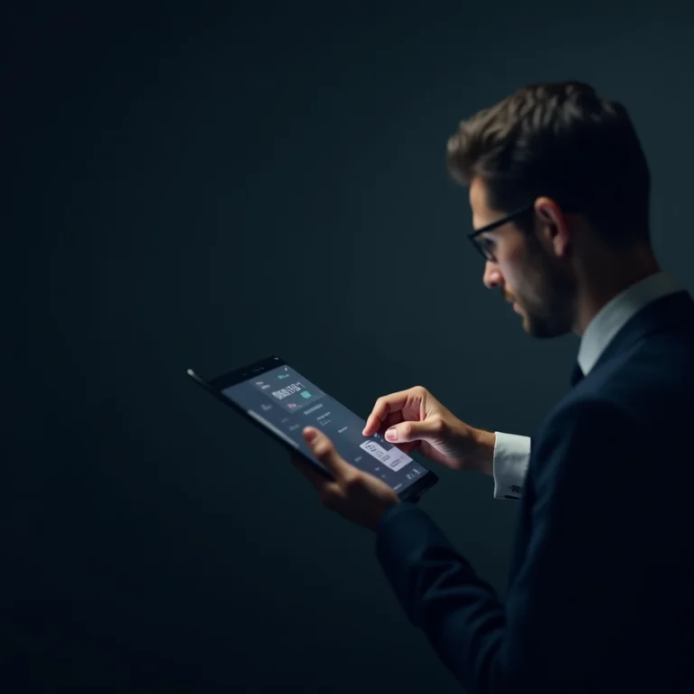 Experiência do cliente personalizada em tablet.