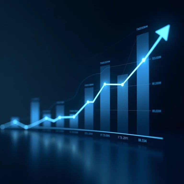 Gráficos automatizados rastreando o desempenho do investimento, representando acompanhamento constante.