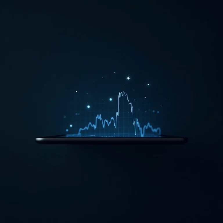 Gráficos de mercado de ações em um tablet, representando a declaração de investimentos herdados no Imposto de Renda.