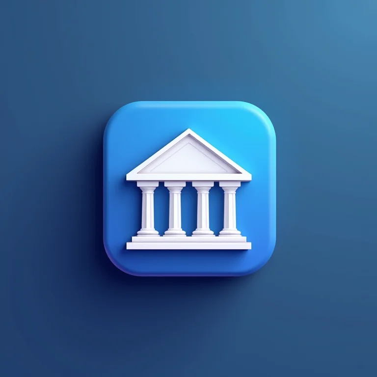 Ícone de aplicativo bancário falso em uma loja de aplicativos.