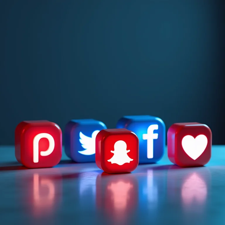 Ícones de diversas plataformas de mídia social, representando a escolha da plataforma certa.