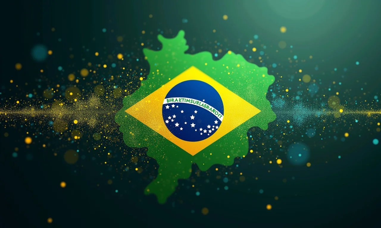 Inteligência artificial analisando opiniões públicas com visualização de dados vibrante.