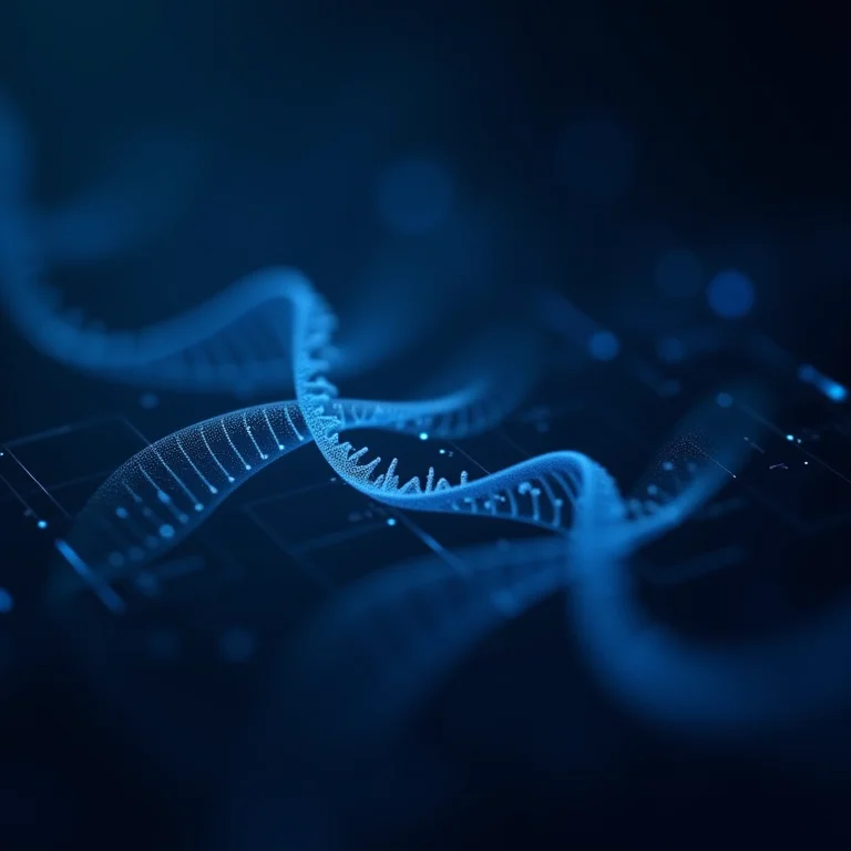 Inteligência artificial na análise de dados genômicos.