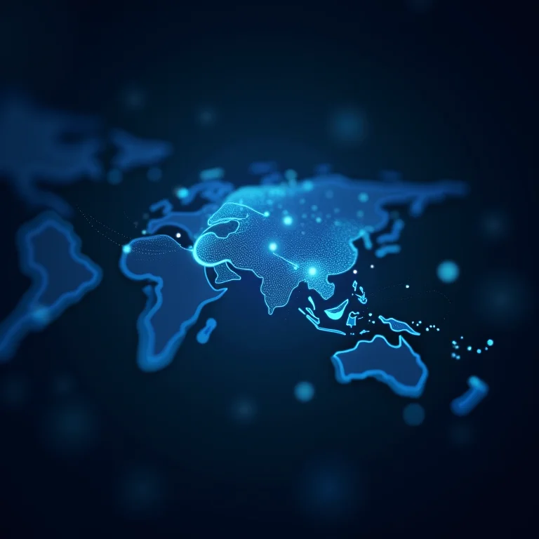 Interface de IA analisando dados de negócios.