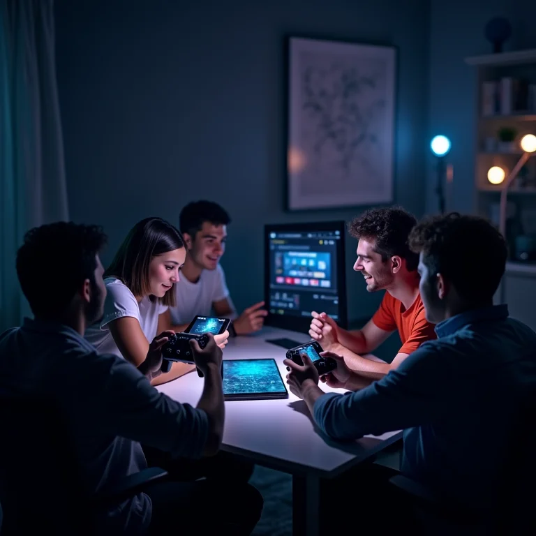 Jogadores em cross-play.
