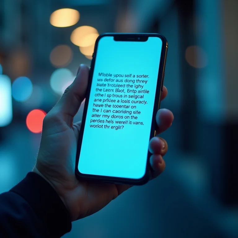Mensagem de texto com erros de gramática e comunicação estranha.