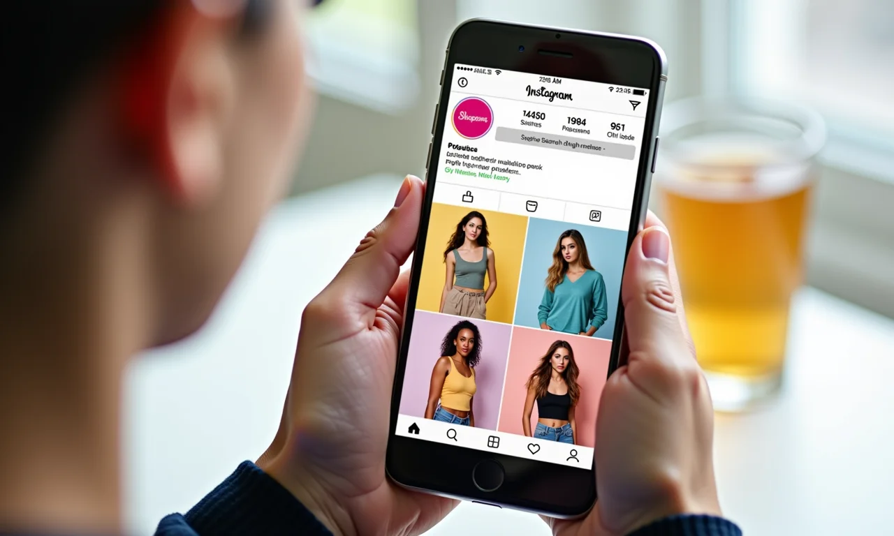 Página de Instagram Shopping exibindo produtos diversos.