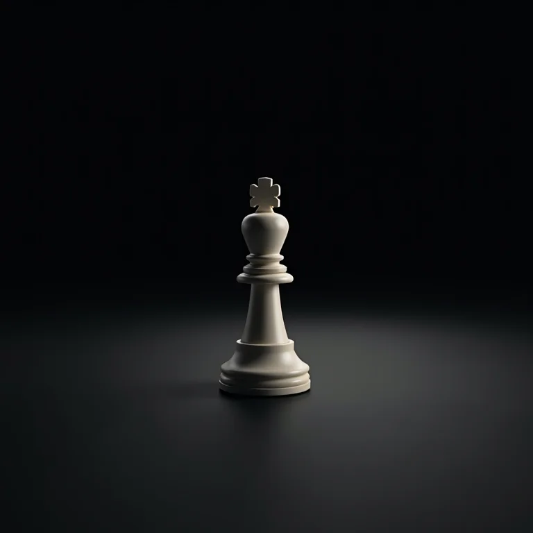 Peão de xadrez solitário em um tabuleiro, simbolizando a análise individual.
