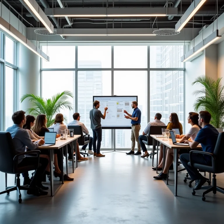 Profissionais colaborando em projetos de design especulativo