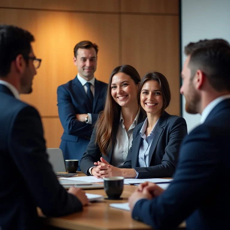 Profissional recebendo elogios e reconhecimento no trabalho