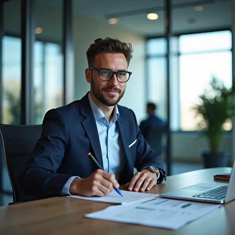 Profissional tomando decisões independentes no trabalho