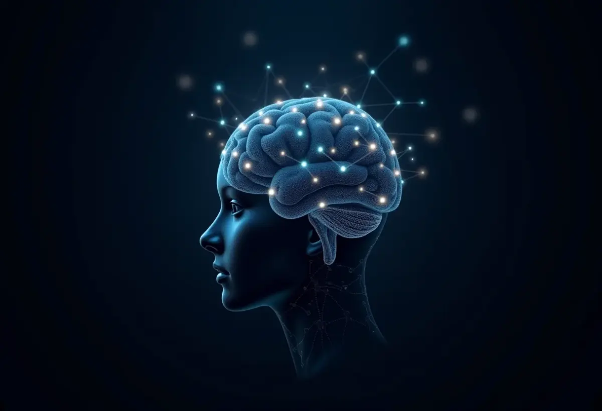 Processamento de Linguagem Natural: A inovação que vai te surpreender Rede neural representando a compreensão da linguagem pela IA