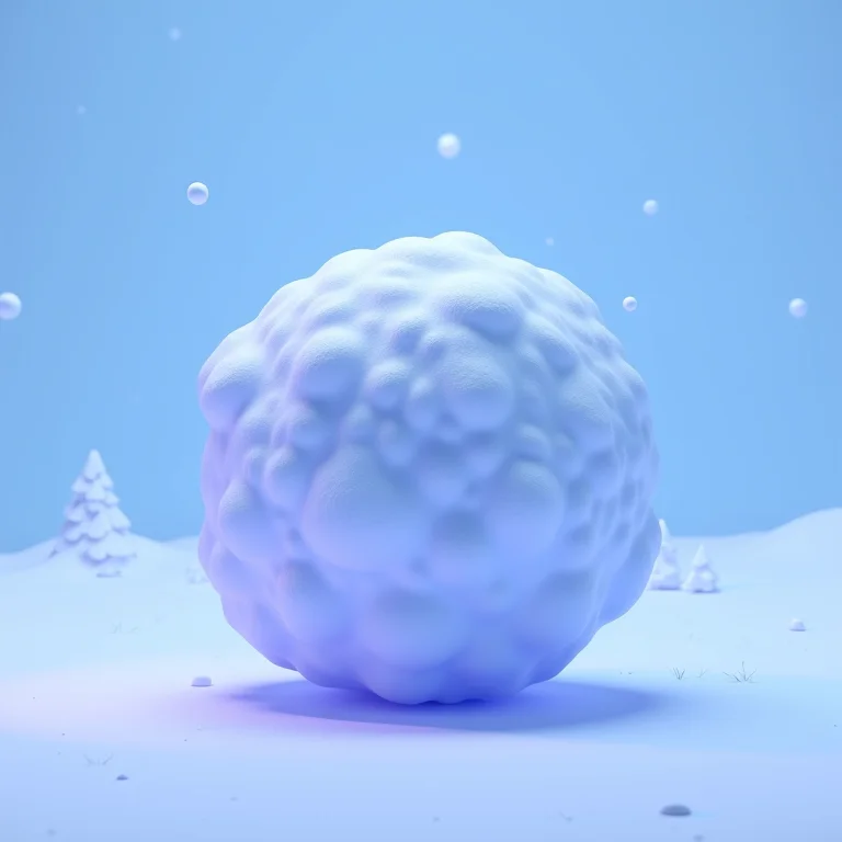 Bola de neve crescendo, representando a estratégia 'Snowball'.