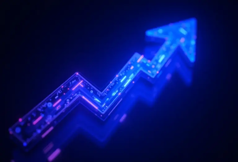Alavancagem Financeira: O Guia Definitivo para Turbinar seus Lucros Conceito visual de alavancagem financeira em alta tecnologia.